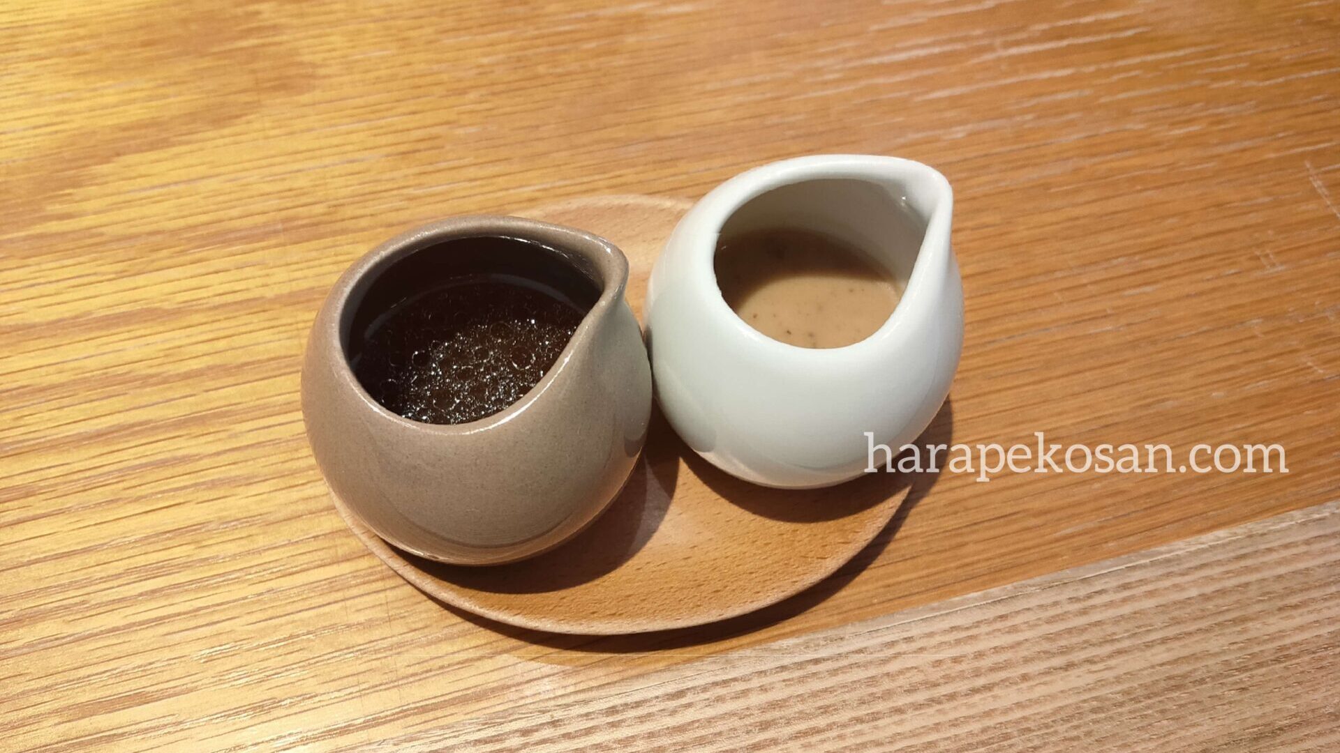 箱根強羅白檀の朝食 ２種類のドレッシング