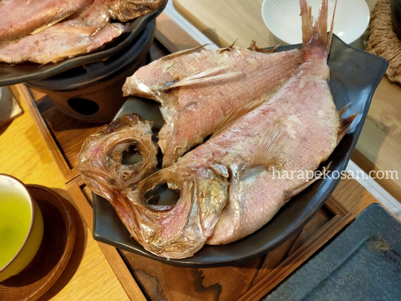 箱根強羅白檀の朝食 金目鯛の干物