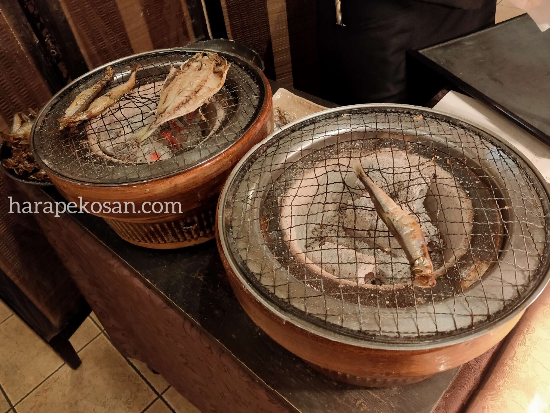 箱根湯本温泉 ホテルマイユクール祥月の食事 朝食バイキング 干物